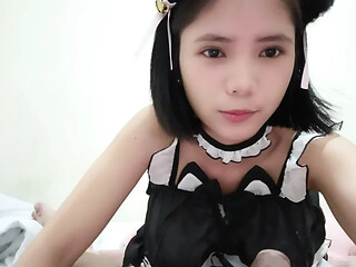 Stepsister cosplay deepthroat blowjobs lead to creampies