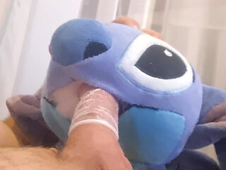 Plushie sucking my cock