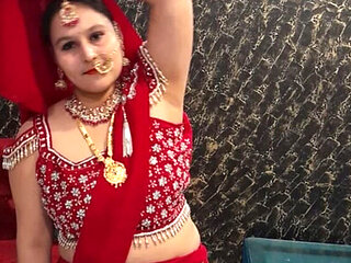 Karwa Chauth Sex Celebration: Pujaprem Moaning for Husband's Big Cock in Hindi