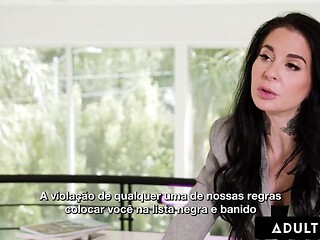 ADULT TIME - Bella Rolland Gives Up Free Use Pussy To Kira Noir At Public Wake! PORTUGUESE SUBTITLES