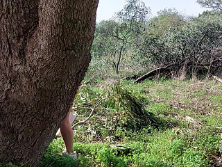 Mature Woman Is Wandering Around Naked in the Woods, Looking for a Lover!