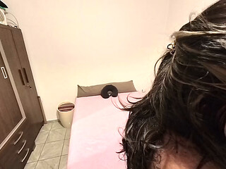 Fucking my stepmom doggy-style in her bedroom.POV