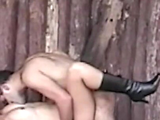 Busty Blonde MILF Learning to Ride Her Cowboy