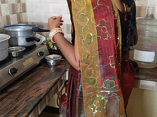 Housewife kitchen romance