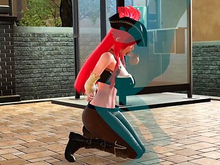 Redhead Miss Fortune gets dominated in BDSM scene