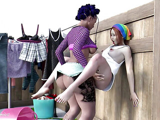 Jamaican Futa Stepmom Anal Fuck Stepdaughter in the Backyard - Sassycomics