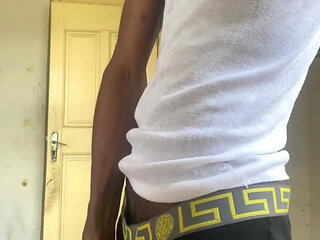 Horny college teen jerks off bbc