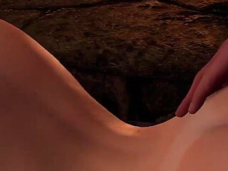 Sexy Blonde Trying to Hold the Plank Position While Getting Anal - 3D Porn