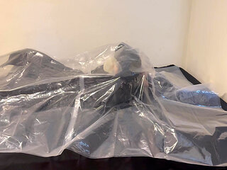 Sep 18 2025 - VacPacked in my long puffy winter coat latex hood and lifevests