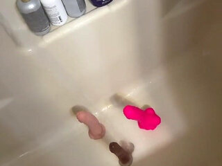 Washing the dildos