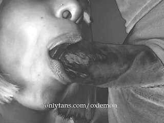 Brunette Slut Gives Blowjob To Big Cock Outdoors