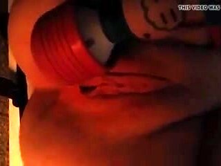 Tied up slut drops her toy while spreading legs BDSM