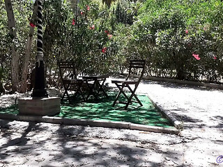 Creaming My Soft Skin Outside in the Shade