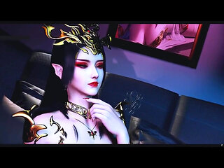 Goddess of the Pixel Realm: Curves Unchained - 3D Animation Hentai