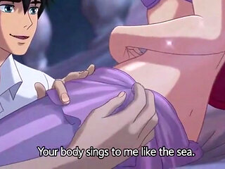 Ariel & Eric moonlit balcony passion - Romantic 3D Anime Love