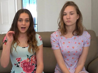 Teen Lesbian Game: Claire Roos Loses Strip Spades Bet, Hogtied and Licked by Aften and Kevin
