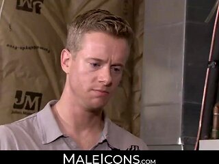 MaleIcons.com - Liam pinned down and [censored] to suck Alex's huge dick with excitement