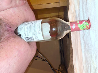 Fitting a wine bottle in my gaping hole