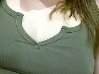 Amateur striptease and Solo masturbation