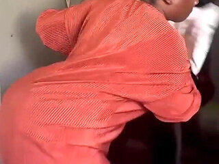 Watching My Huge Booty Auntie Clean up