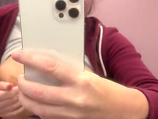 Risky Public Toilet Masturbation Pissing