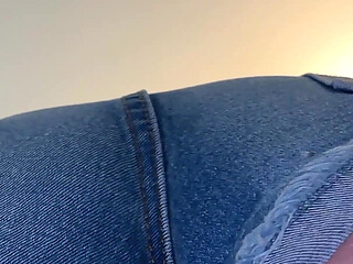 POV Fart Session in Short Jeans Fart Blast