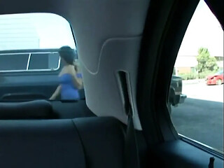 Sexy milf takes a big cock in the car
