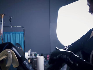 Axel Abysse Sits On Gyne Chair For Intense Anal Fisting