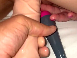 Balls Deep Dildo DP!
