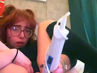 Stacked brunette goes solo toys and masturbation