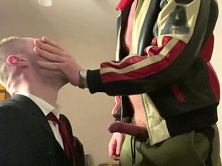 Part 1. Menatplay. Office Workers Kinkysirius in Suit Was Fucked Hard by Leather Bear