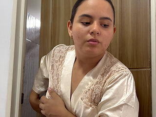 My stepsister caught me watching her in the shower and she makes me her so as not to snitch on my father