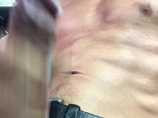 POV Big Dick Huge Cum Shot in car Close Up Portrait