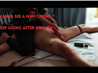 Long Edging and Very Hard Post Orgasm Torment
