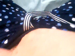 Wife wakes up horny and touches her pussy