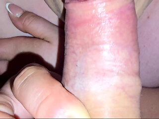 Old and Young Couple Hand Job and Blow