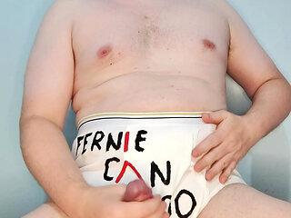 Jerk-off in briefs cumpilation