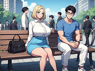 Sex, blonde, uncensored Hentai animation.