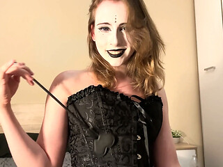 Goth Shadow Pixie Dark Allure - Black Stockings Bedroom Spell