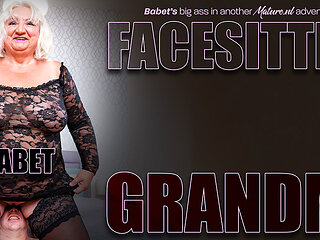Horny Young Man Loves The Big Ass From Curvy Granny Babet On His Face And Then Some
