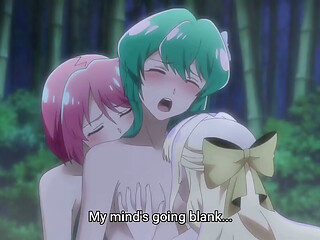 Mahou shoujo ni akogarete: yuri scene