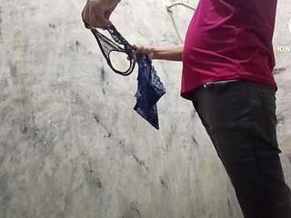 The boy come to have shower