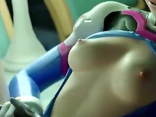 Elf Alori Cowgirl Ride, Bald Pussy D.va Fuck, Slutty Mouth Pelo Deepthroating