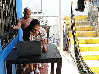 Outdoor sex with my horny, big-assed neighbor