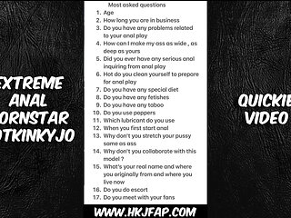 7.july.2025 Video Quickie Talk, Hkj, Hotkinkyjo, Boobs, Ass, Asshole, Pornstar