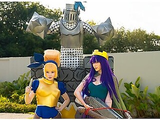 Clash Royale Cosplay: Mega Knight Battles For Dagger Duchesss Tight Wet Pussy!