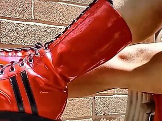 Vintage Red Knee High Boots - Boot Show Vol 2