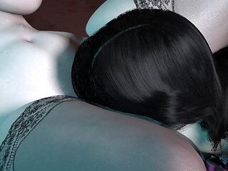 Old Man, Twin Flying Stepmother and Stepdaughter