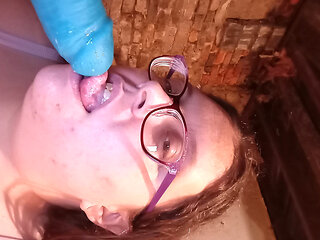 Bed Bunny and the Little Fox Plays with Her Pussy