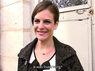 Big Ass Short Hair Brunette Gets Hardcore Dp